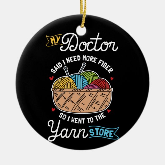 Décoration En Céramique Tricot (Devant)