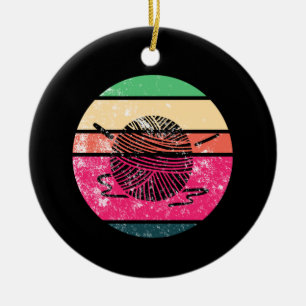 Décoration En Céramique Tricot Crochet Crochet en laine