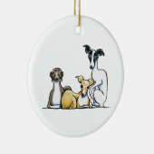 Décoration En Céramique Trio italien Greyhound (Droite)