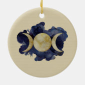 Décoration En Céramique Triple Lune - Aquarelle (Dos)