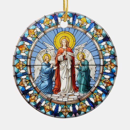 Décoration En Céramique Trois anges (Devant)