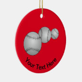 Décoration En Céramique Trois Baseballs (Droite)