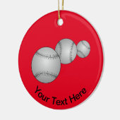 Décoration En Céramique Trois Baseballs (Gauche)