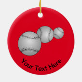 Décoration En Céramique Trois Baseballs (Dos)