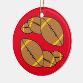 Décoration En Céramique Trois Football (Gauche)