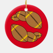 Décoration En Céramique Trois Football (Dos)