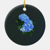 Décoration En Céramique Trois Hydrangea bleu (Dos)