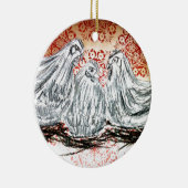 Décoration En Céramique Trois poules françaises (Droite)