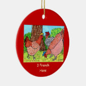 Décoration En Céramique Trois poules françaises (Droite)
