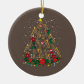 Décoration En Céramique Trombone Christmas Tree Ornaments Funny Music Band (Devant)