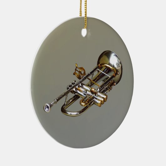 Décoration En Céramique Trompette avec Lyre (Droite)