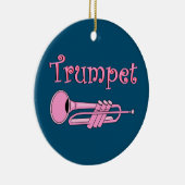 Décoration En Céramique Trompette rose (Droite)