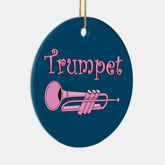 Décoration En Céramique Trompette rose (Droite)