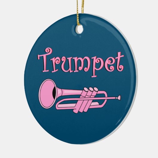 Décoration En Céramique Trompette rose (Gauche)