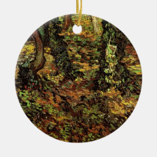 Décoration En Céramique Troncs d'arbres avec Ivy par Vincent van Gogh (Devant)