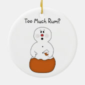 Décoration En Céramique Trop d'ornement de rhum (Dos)