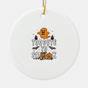 Décoration En Céramique Trop Mignon Spook Halloween Citrouilles Fantômes O