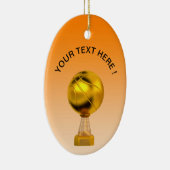 Décoration En Céramique Trophée d'or de basket-ball (Droite)