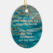 Décoration En Céramique Tropical New Home Established Christmas (Dos)