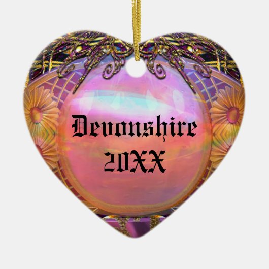 Décoration En Céramique Trouessart Merry Monogramme (Devant)