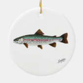 Décoration En Céramique Truite arc-en-ciel (Dos)