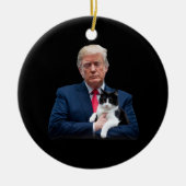 Décoration En Céramique Trump 2024 Cat MAGA Funny Trump Cat (Devant)