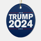 Décoration En Céramique Trump 2024 Noël (Gauche)