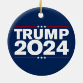 Décoration En Céramique Trump 2024 Noël (Dos)