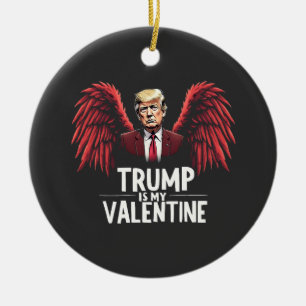 Décoration En Céramique Trump est mon jour de la Saint-Valentin Jour de l'