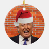 Décoration En Céramique Trump, il ne veut que son mur (Dos)