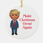 Décoration En Céramique Trump Make Christmas Great Again (Devant)