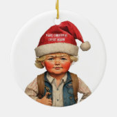 Décoration En Céramique Trump Make Christmas Great Again (Dos)