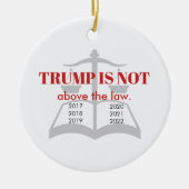 Décoration En Céramique Trump n'est pas au-dessus des échelles juridiques  (Devant)