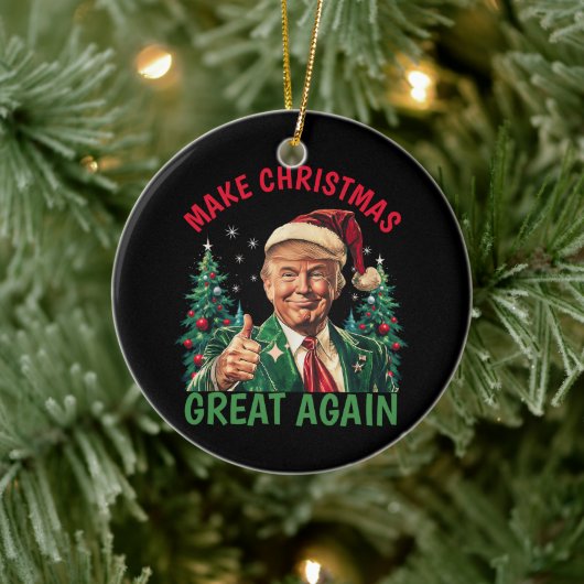 Décoration En Céramique Trump Noël, renouer avec Noël (Arbre)