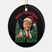 Décoration En Céramique Trump Noël, renouer avec Noël (Gauche)