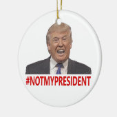 Décoration En Céramique Trump, pas mon président ! (Gauche)