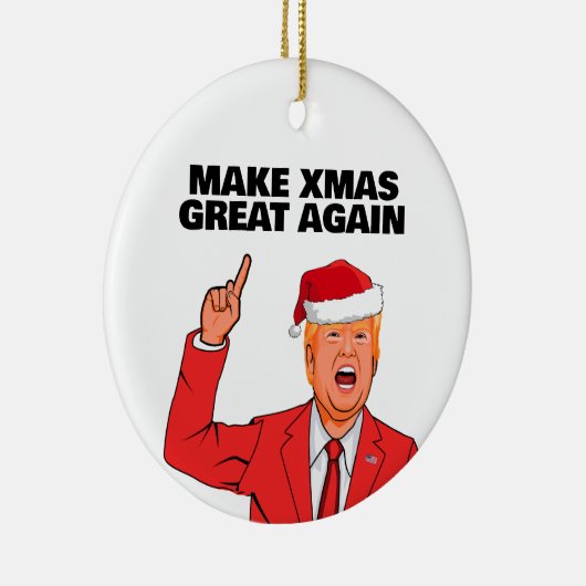 Décoration En Céramique Trump rend Noël super à nouveau (Droite)