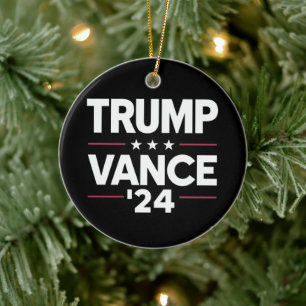 Décoration En Céramique Trump Vance 2024 Pour Président VP USA Election