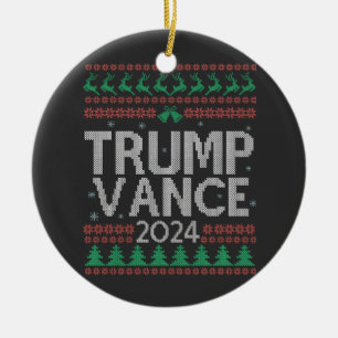 Décoration En Céramique Trump Vance Take America Back Election Vote USA