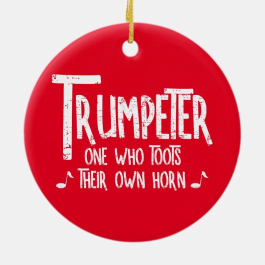 Décoration En Céramique Trumpeter Rough Texte (Dos)
