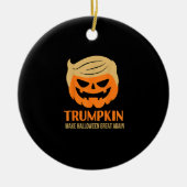 Décoration En Céramique Trumpkin Make Halloween Great Again (Devant)