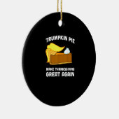 Décoration En Céramique Trumpkin Pie Rendre Thanksgiving Grand Encore Drôl (Droite)