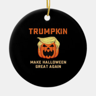 Décoration En Céramique Trumpkin Rendre Halloween grand à nouveau - Pompe