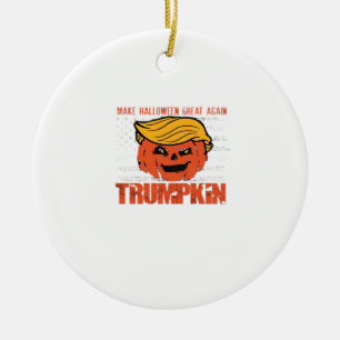 Décoration En Céramique Trumpkin Usa Rendre Halloween super encore drôle