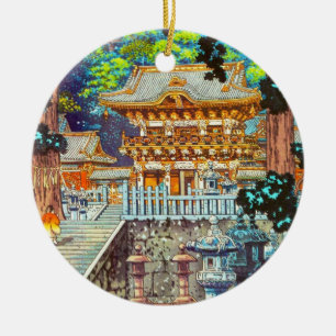 Décoration En Céramique Tsuchiya Koitsu la porte Yomei le tombeau de Nikko