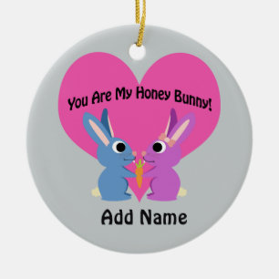 Décoration En Céramique Tu es mon lapin !