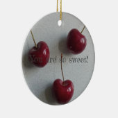 Décoration En Céramique Tu Es Tellement Sweet Cherry (Droite)