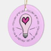 Décoration En Céramique Tu Illumines Ma Vie (Gauche)