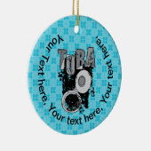 Décoration En Céramique Tuba et texte (Droite)