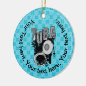 Décoration En Céramique Tuba et texte (Gauche)